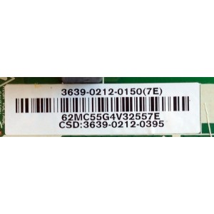 MAIN FUENTE (COMBO) PARA TV VIZIO / NUMERO DE PARTE 3639-0212-0150 / 0171-2271-5647 / 3639-0212-0395 / PANEL T390XVN01.0 / MODELOS D39HN-D0 LAUAUABS / D39HN-D0 LAUAUABR 